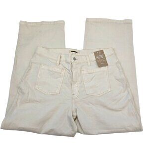 NWT Madewell The Perfect Vintage Wide Leg Patch Pocket Jeans Size 32
